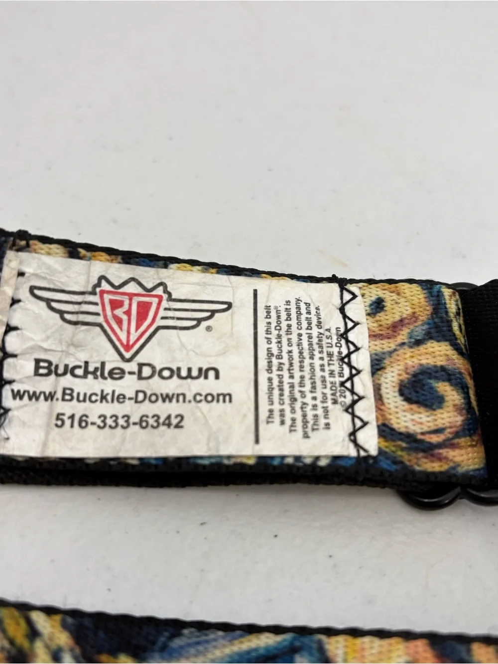 Buckle Down Seatbelt Belt Unisex Doctor Who Blue Nylon Metal Buckle Sci-Fi Booth